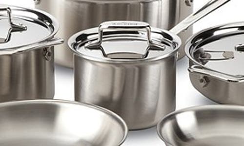 All-clad 'd5®' Brushed Stainless Steel Cookware Set In Silver