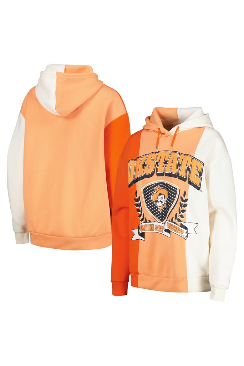 Women's Gameday Couture Orange Oklahoma State Cowboys Hall of Fame Colorblock Pullover Hoodie, Main, color, Orange