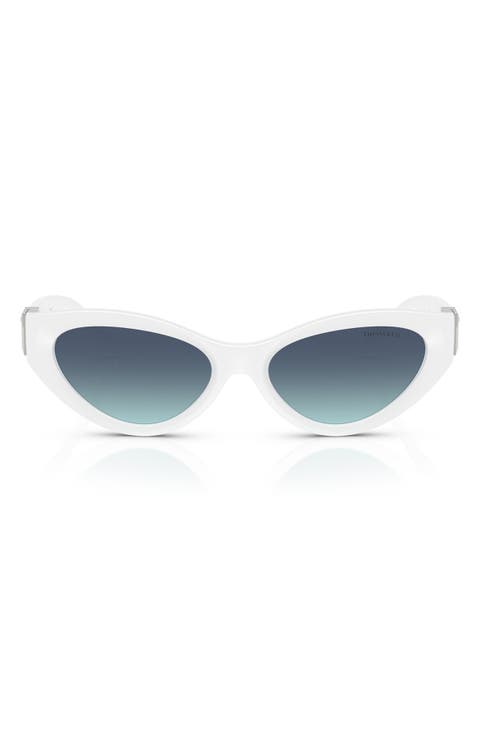 54mm Gradient Oval Sunglasses