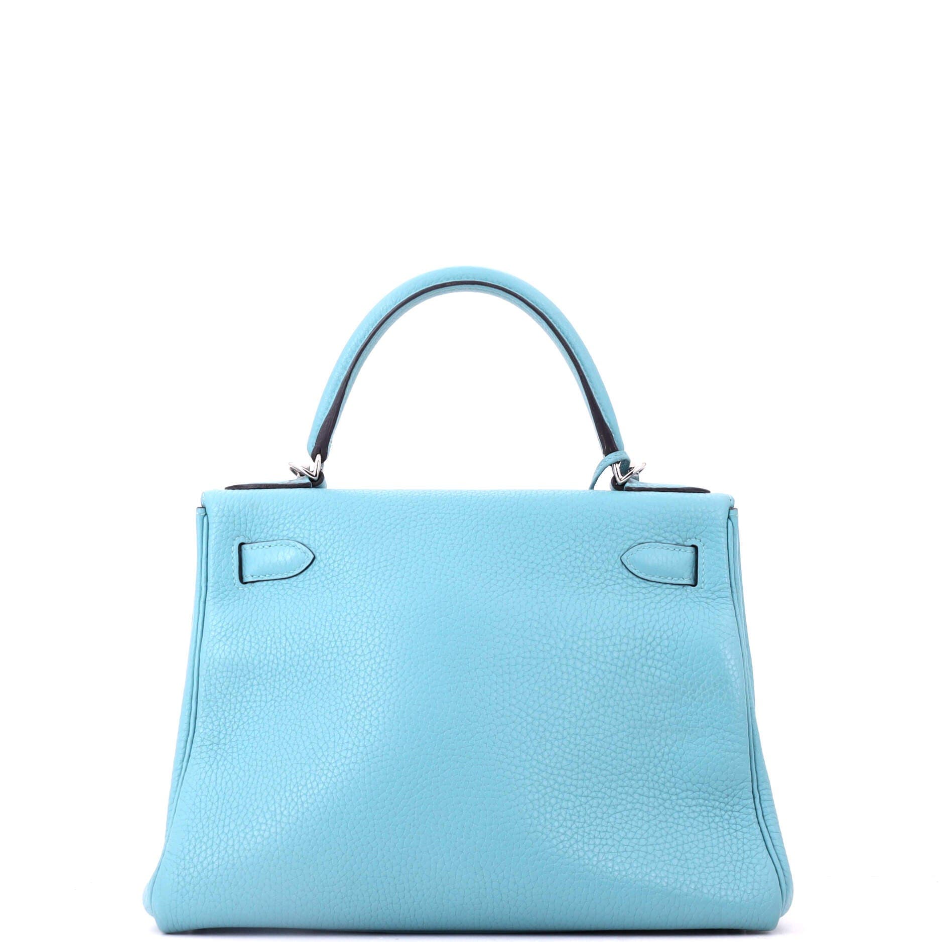 Kelly Handbag Blue Clemence with Palladium Hardware 28, Alternate, color, Blue