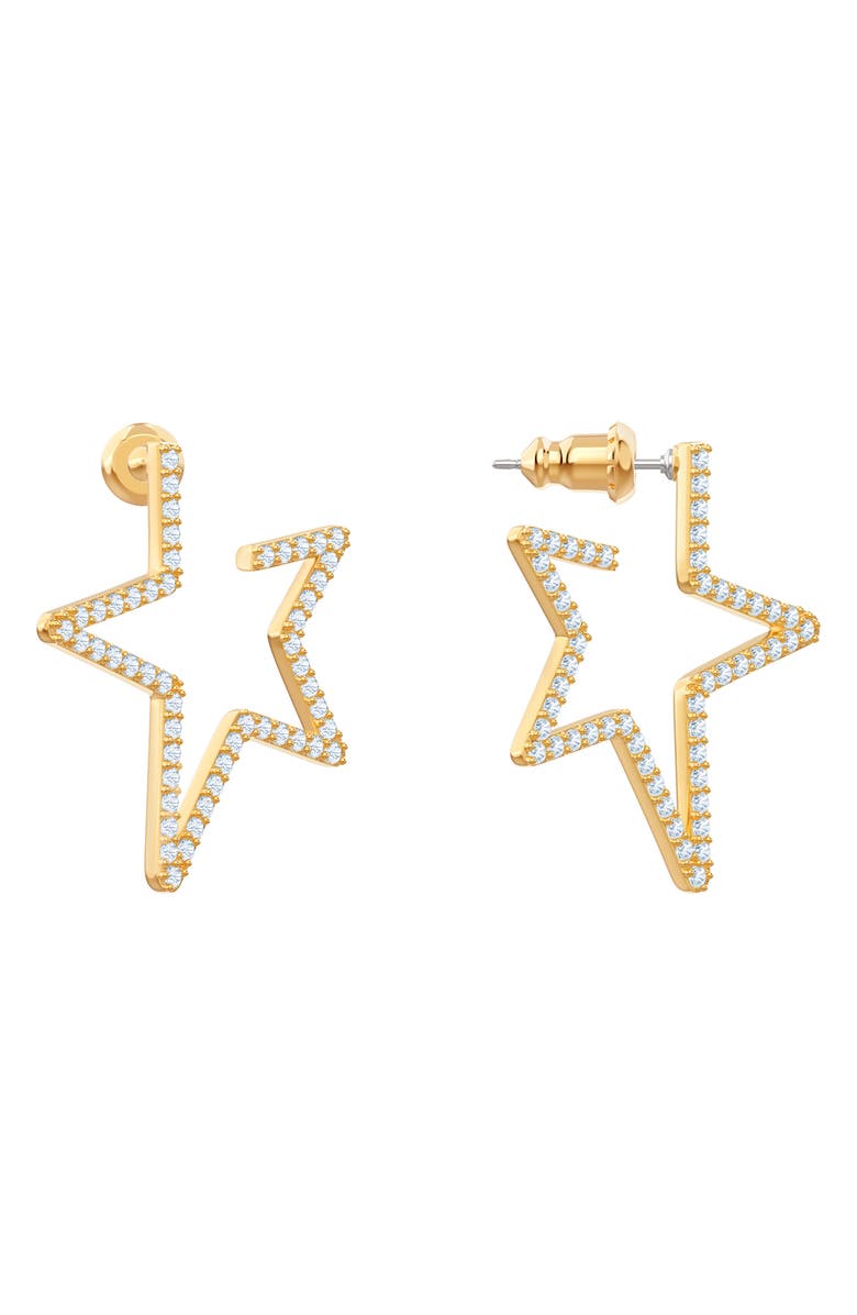 Swarovski Only Hoop Star Earrings, Alternate, color,