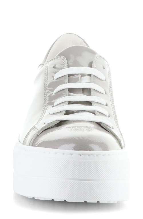Bos. & Co. Maya Platform Sneaker In Silver Grey