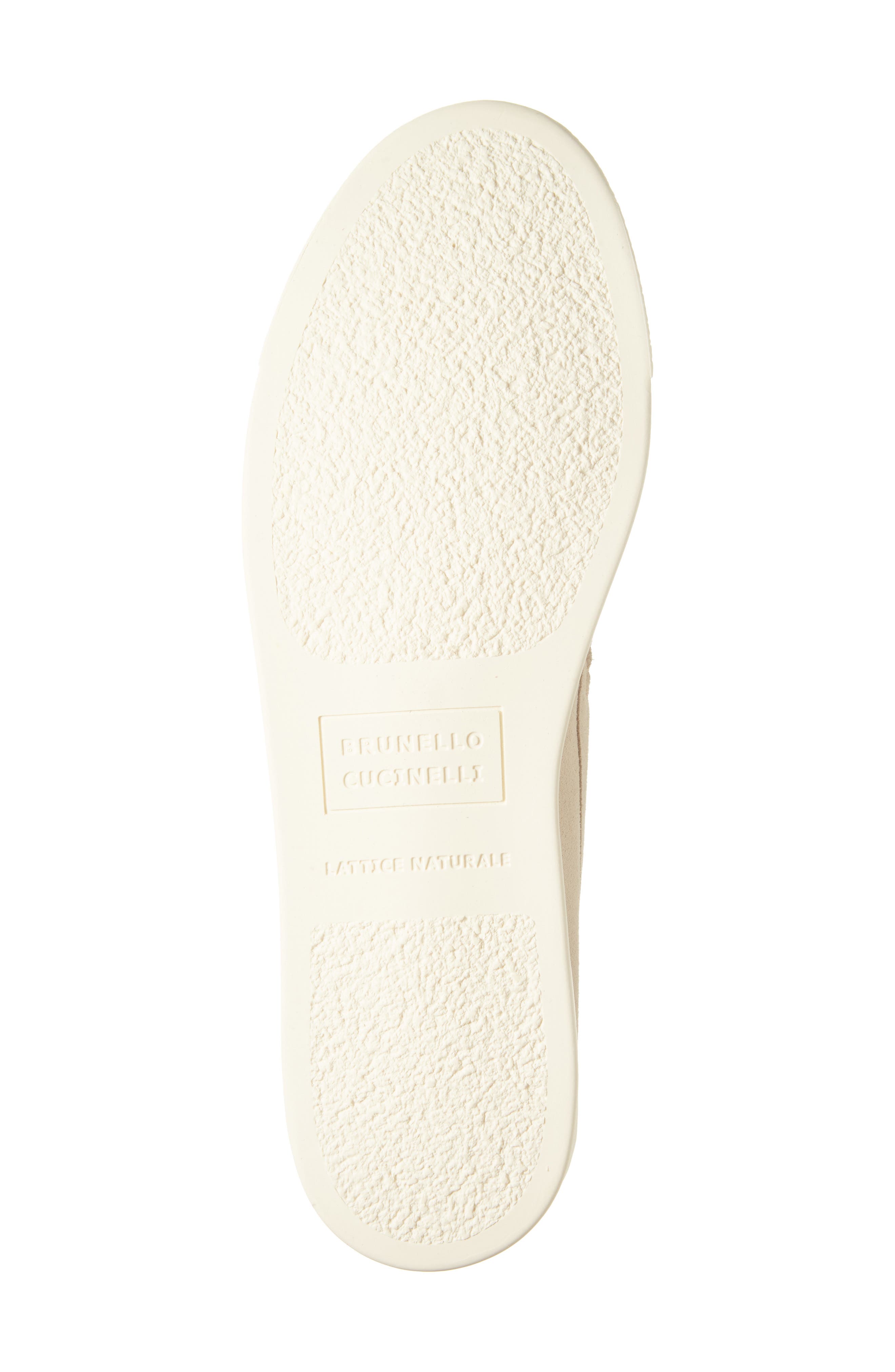 Chevron Embossed Suede Loafer, Alternate, color, BEIGE