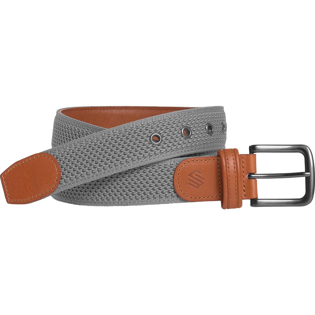 Johnston & Murphy Amherst Engineered Knit Belt in Gray  product