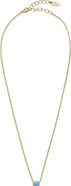 Ettika Blue Opal Pendant Necklace