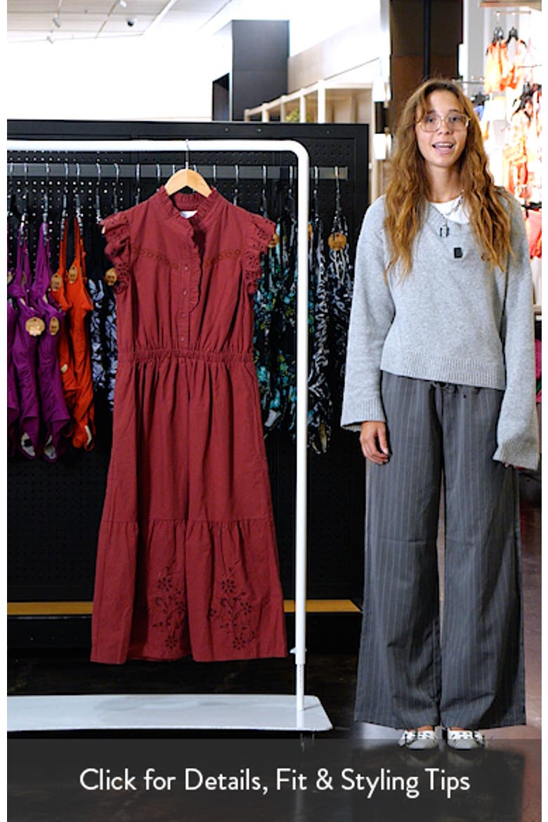 Artista Aura Cap Sleeve Cotton Midi Dress video