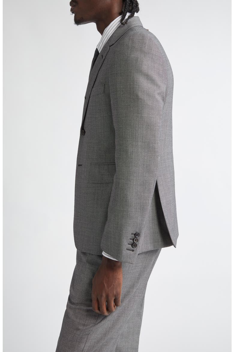 Fit 1 Super 120s Wool Sport Coat, Alternate, color, BLACK/ WHITE