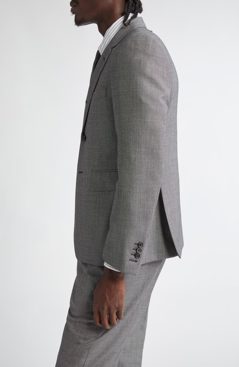 Thom Browne Fit 1 Super 120s Wool Sport Coat, Alternate, color, Black/ White