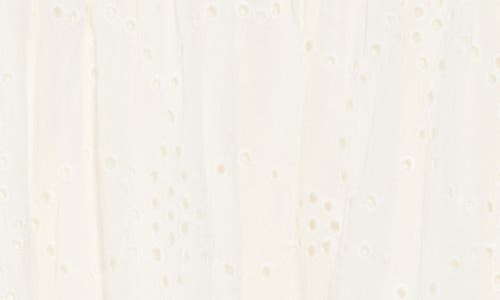 LOVESTITCH LOVESTITCH SMOCKED EYELET MINIDRESS