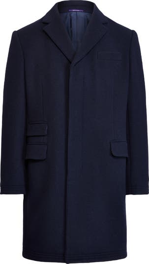 Ralph Lauren Purple Label Kent Paddock Brushed Wool Topcoat