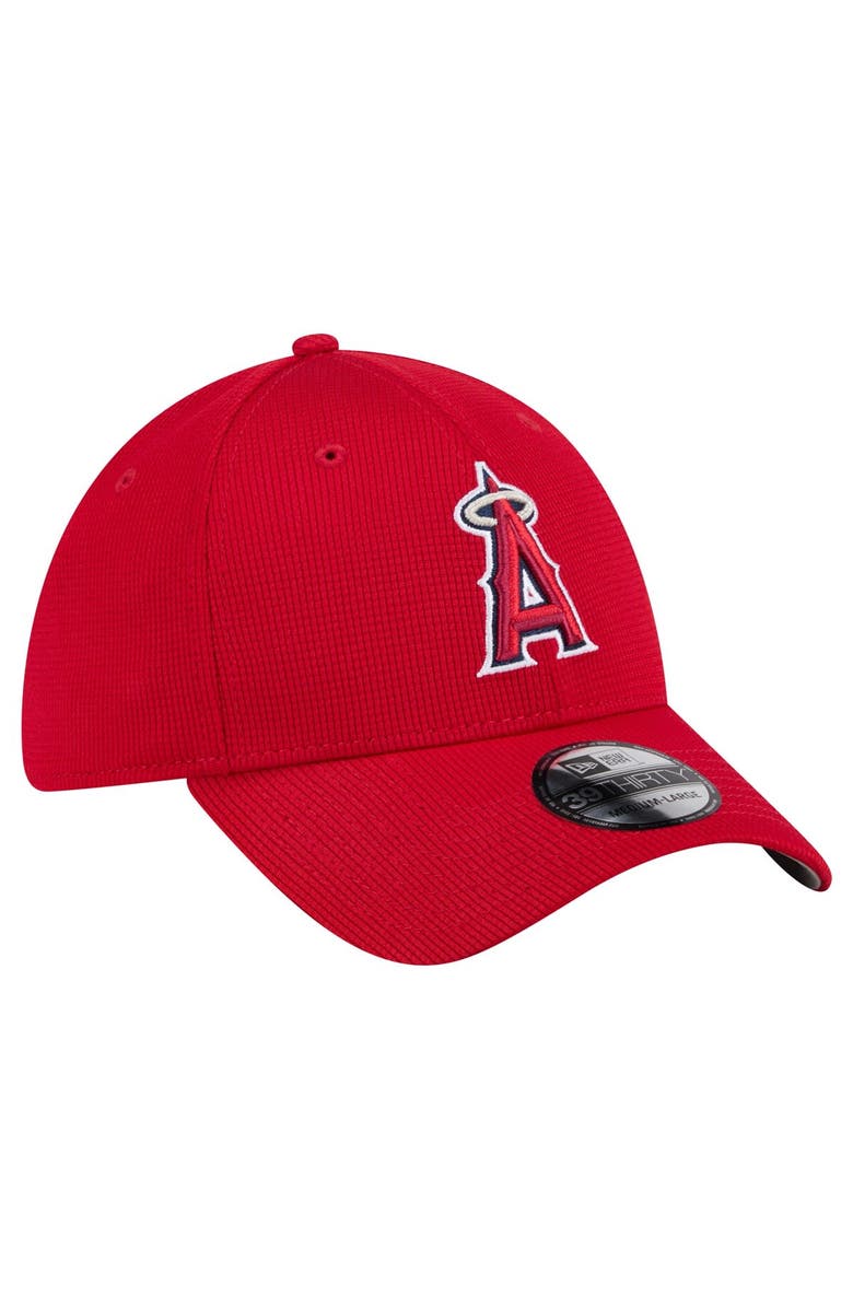 New Era Men's New Era Red Los Angeles Angels Active Pivot 39THIRTY Flex Hat, Alternate, color, Red