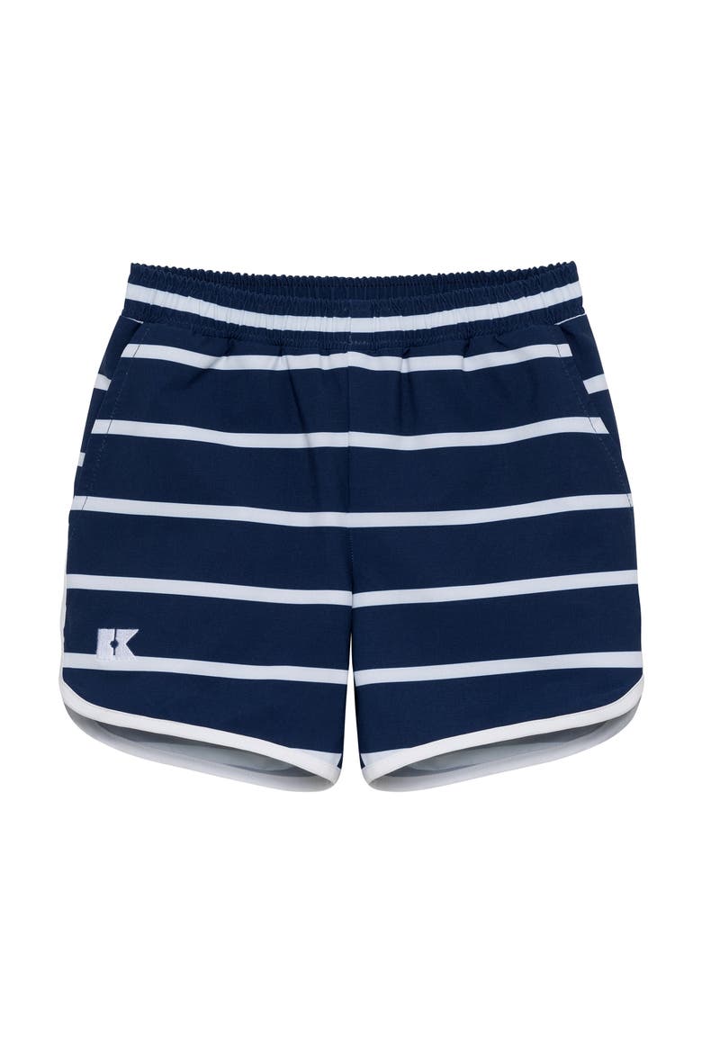 Boys Retro Super Short Lined, Main, color, Navy Stripe