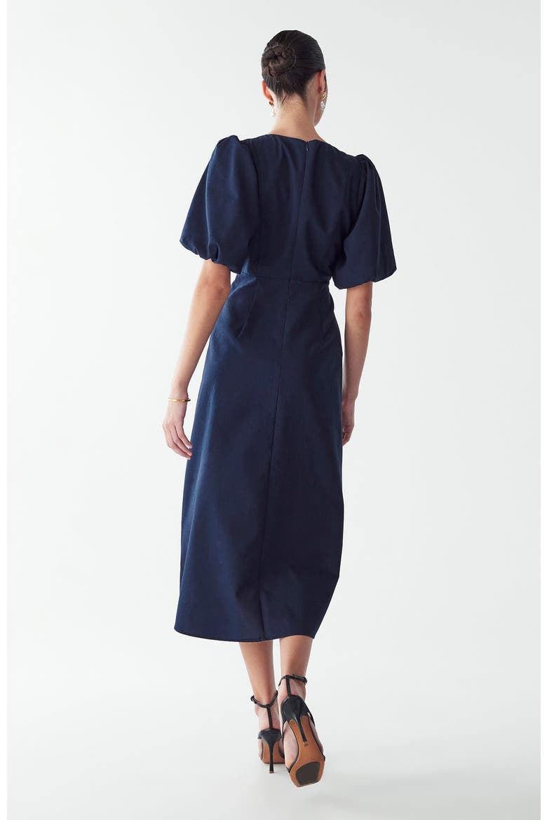 Shelly Midi Dress, Alternate, color, Navy Blue