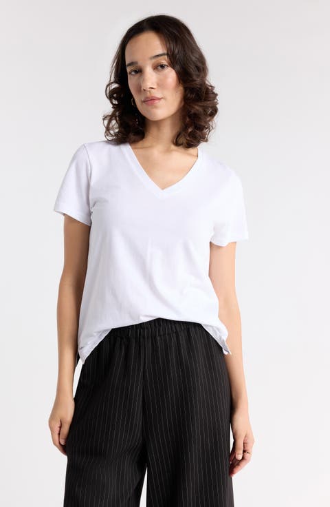 V-Neck Cotton T-Shirt