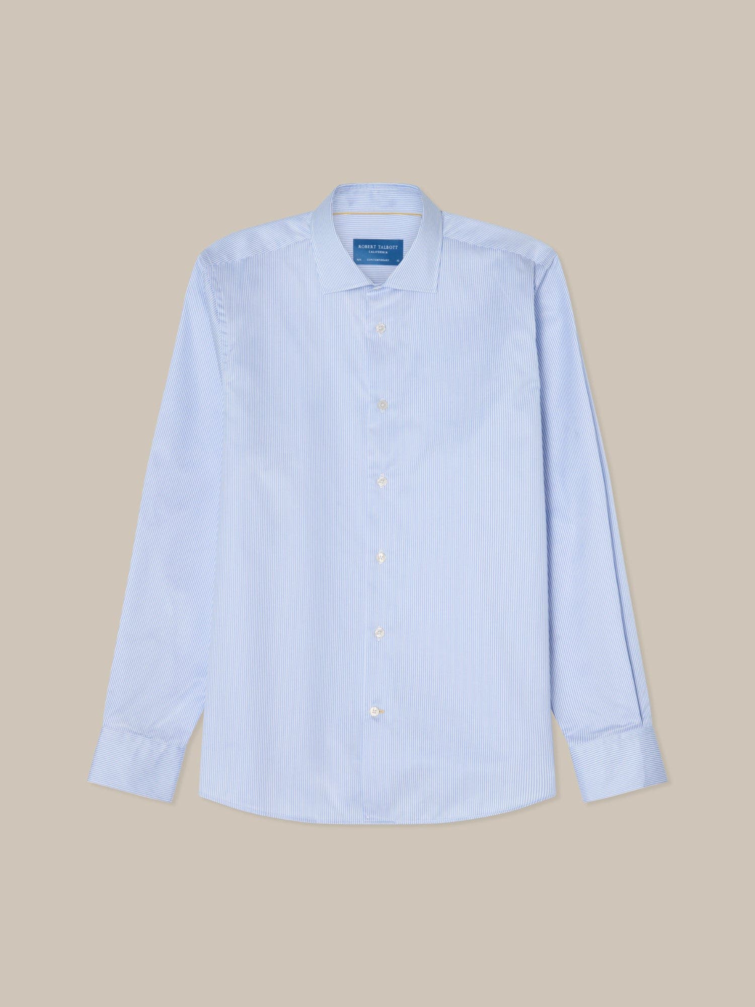 Reynolds Mini Stripe Twill Classic Fit Shirt - image 2
