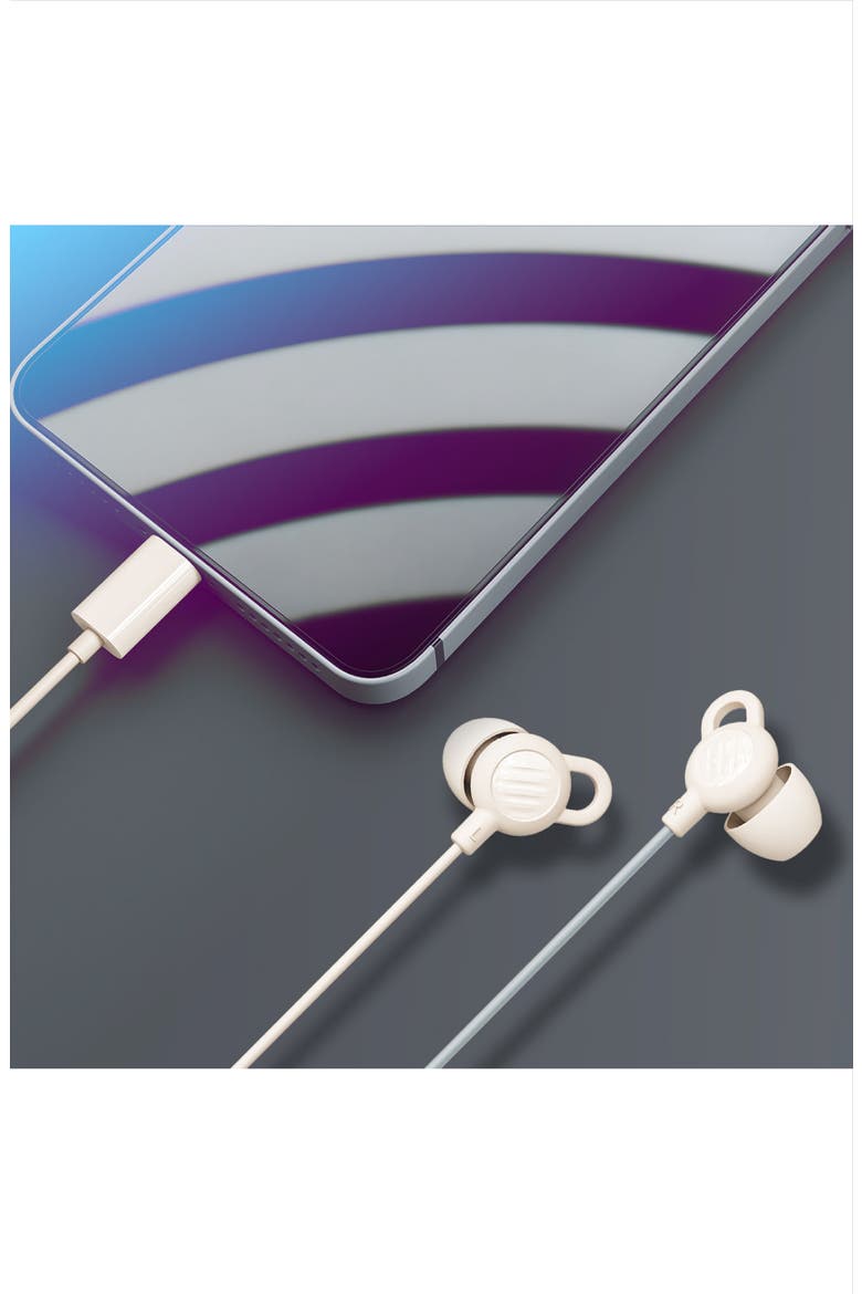 SleepTones USB-C Wired Sleeping Earbuds, Alternate, color, Beige