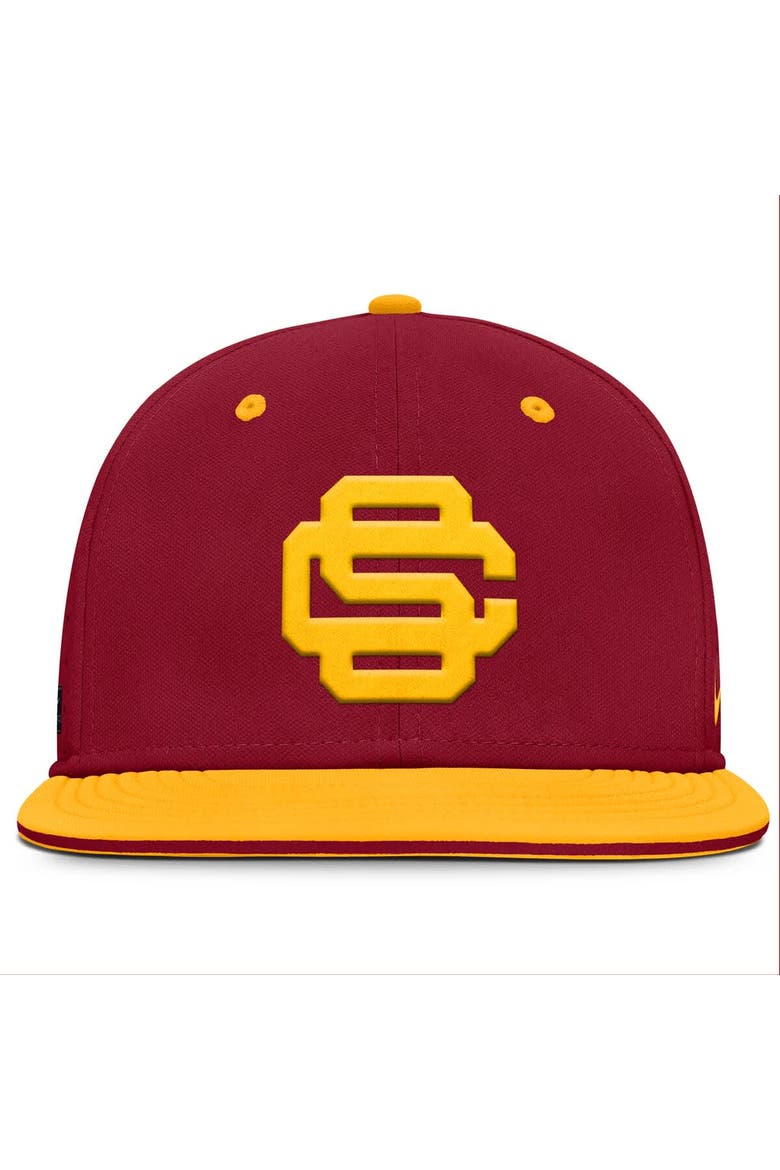 Men's Nike Cardinal USC Trojans On-Field Dugout True Performance Fitted Hat, Alternate, color, Cardinal