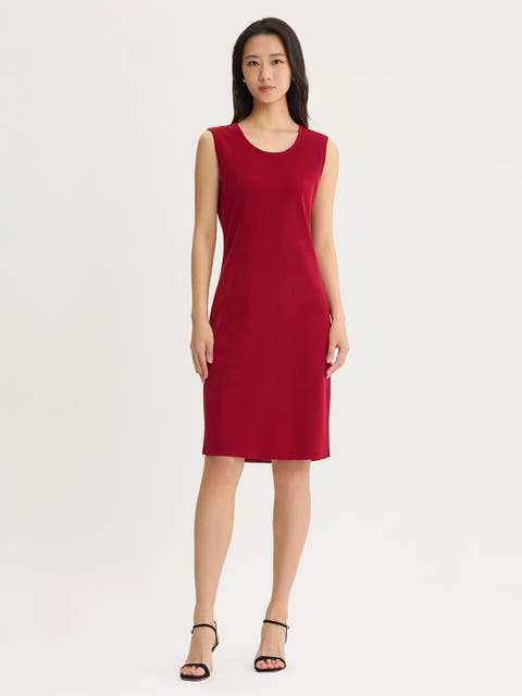 Sleeveless Sheath Knit Dress