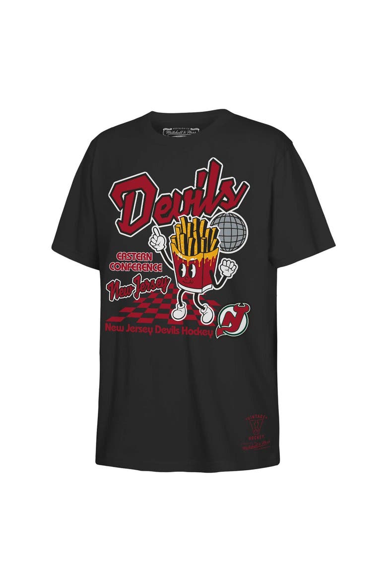 Youth Mitchell & Ness Black New Jersey Devils Concession Stand T-Shirt, Main, color, Black