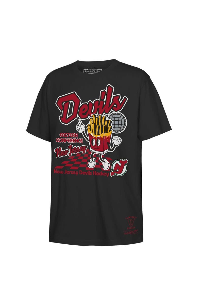 Mitchell & Ness Youth Mitchell & Ness Black New Jersey Devils Concession Stand T-Shirt, Main, color, Black