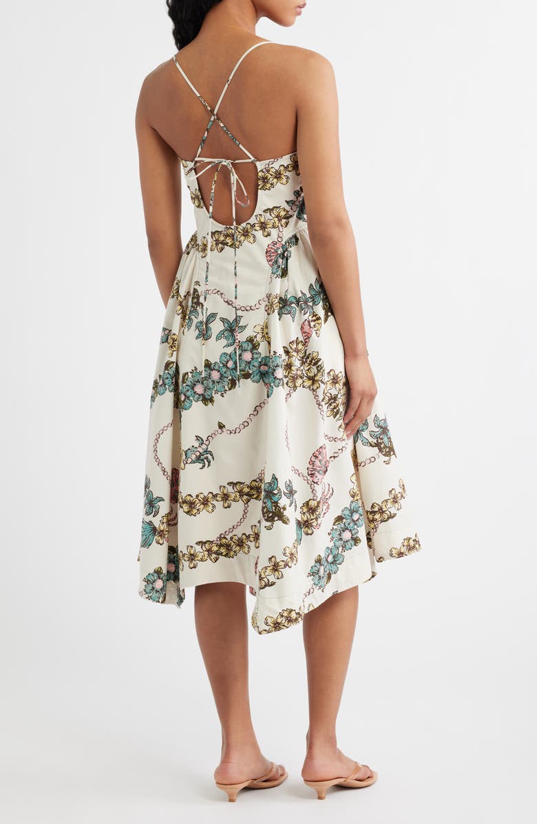 Free People Cherish Cotton Dress, Alternate, color, Ivory Combo