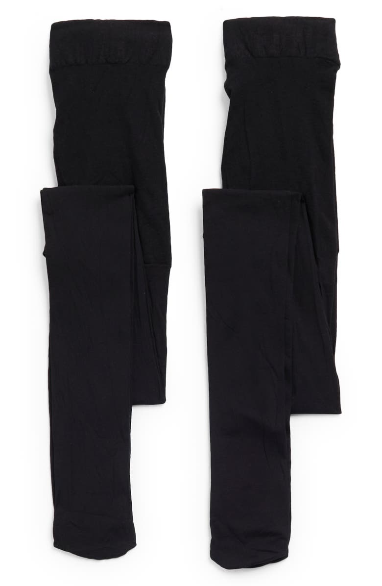 Hue Opaque Control Top Tights - Pack of 2, Main, color,