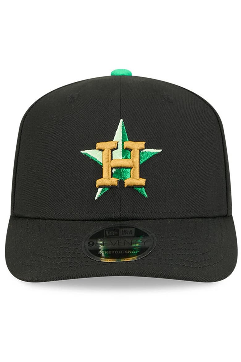 Men's New Era  Black Houston Astros 2026 St. Patrick's Day 9SEVENTY Adjustable Hat, Alternate, color, Black