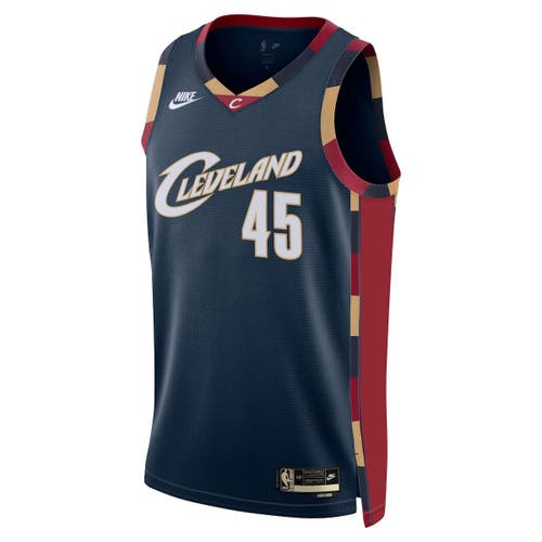 Nike Unisex  Donovan Mitchell Navy Cleveland Cavaliers Swingman Jersey In Blue
