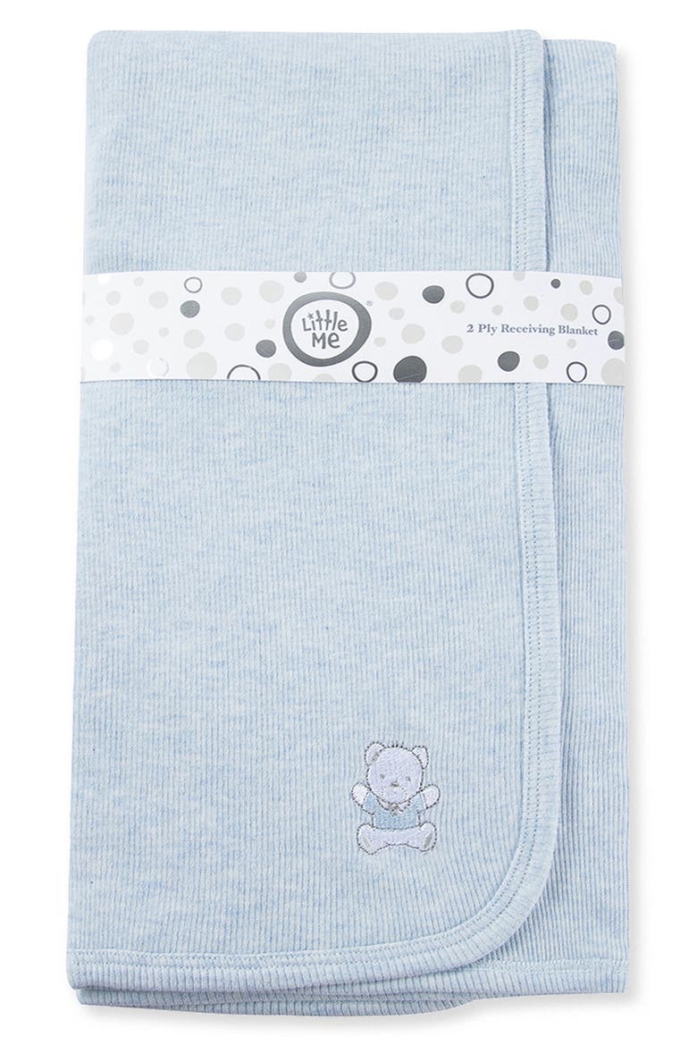Blue Bear Cotton Blanket (Nordstrom Exclusive), Main, color, BLUE