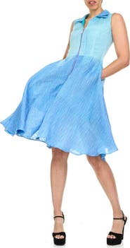 KAHINDO DOUBLE COLLAR OMBRE DRESS