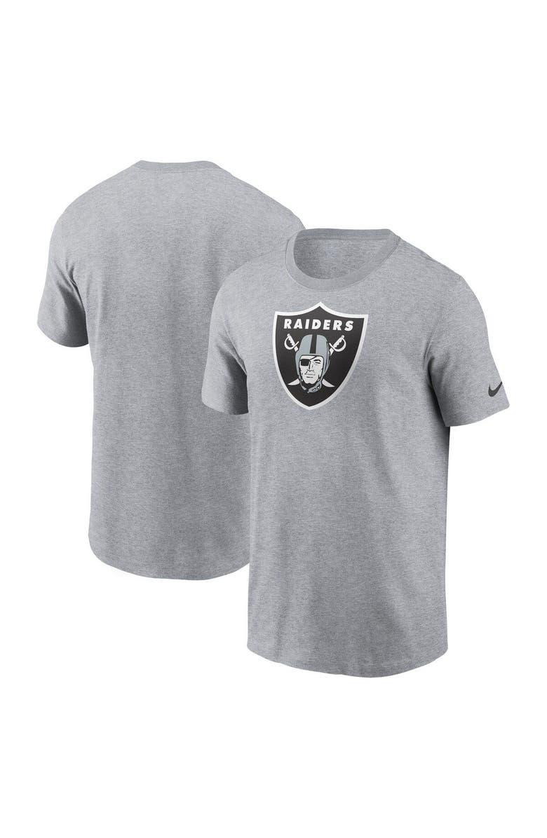 Nike Men's Nike Gray Las Vegas Raiders Logo Essential T-Shirt, Main, color, Gray