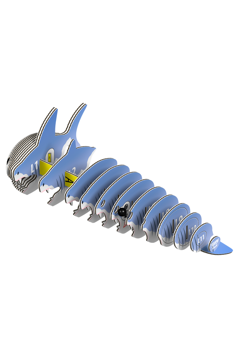 Shark 3D Puzzle, Alternate, color, No Color