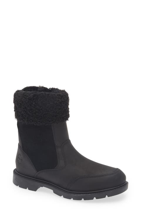 Linden Faux Fur Lined Leather Boot (Women)