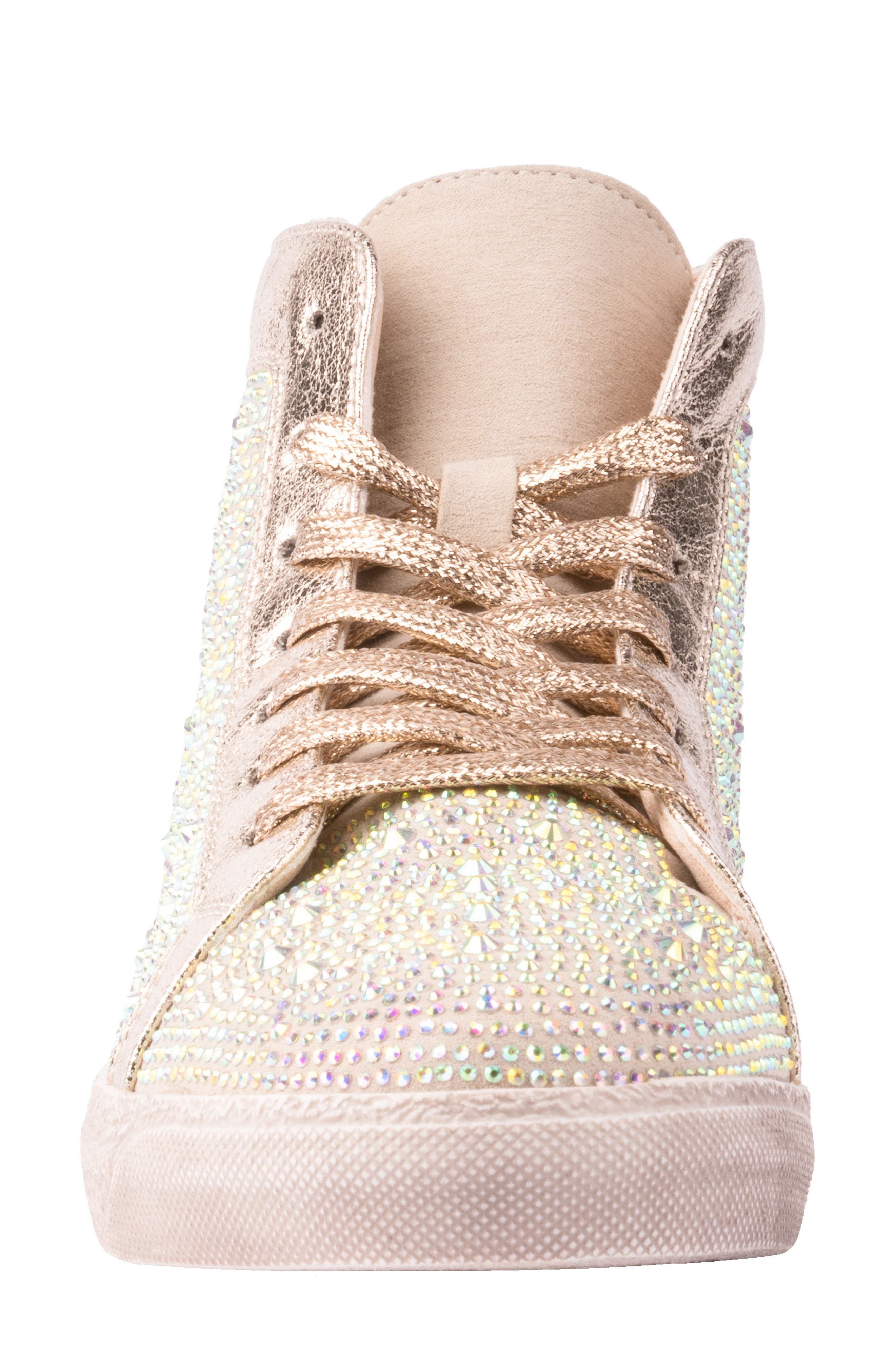 Foxy High Top Sneaker, Alternate, color, GOLD