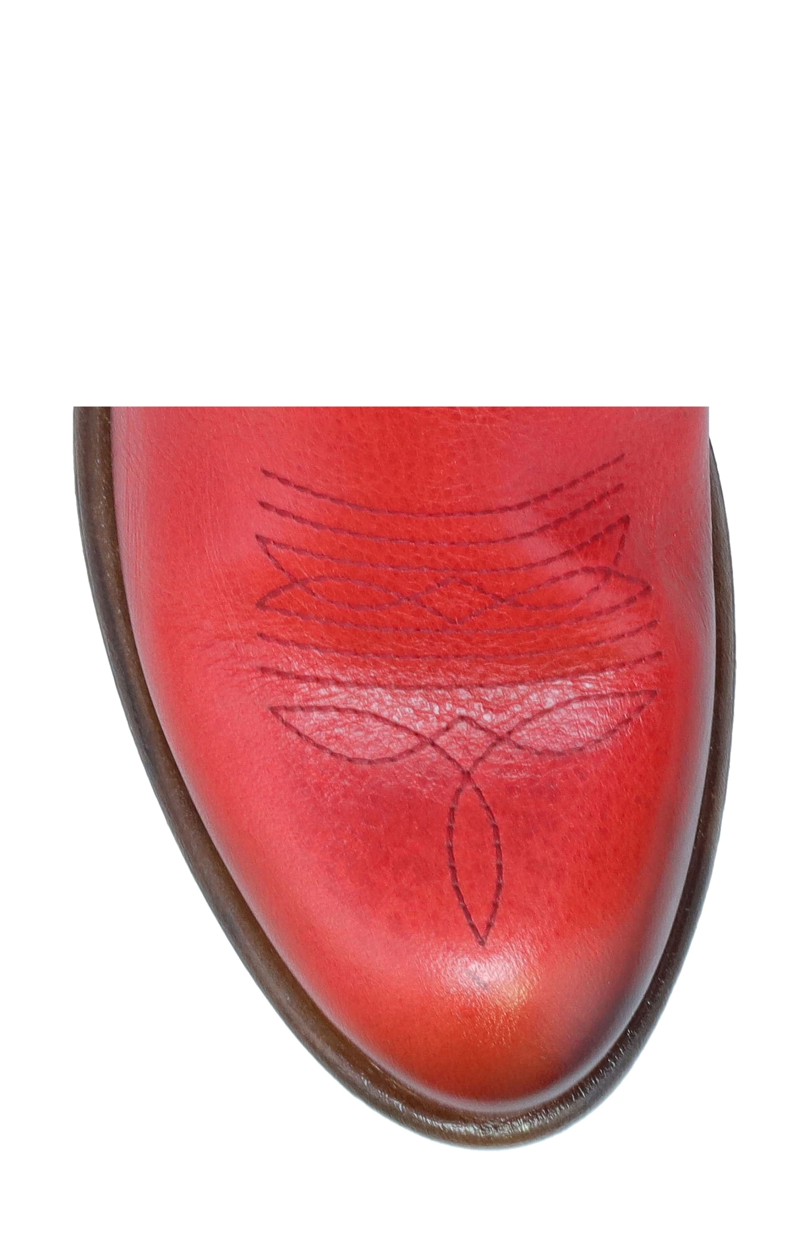 Carlitos Western Bootie, Alternate, color, RED