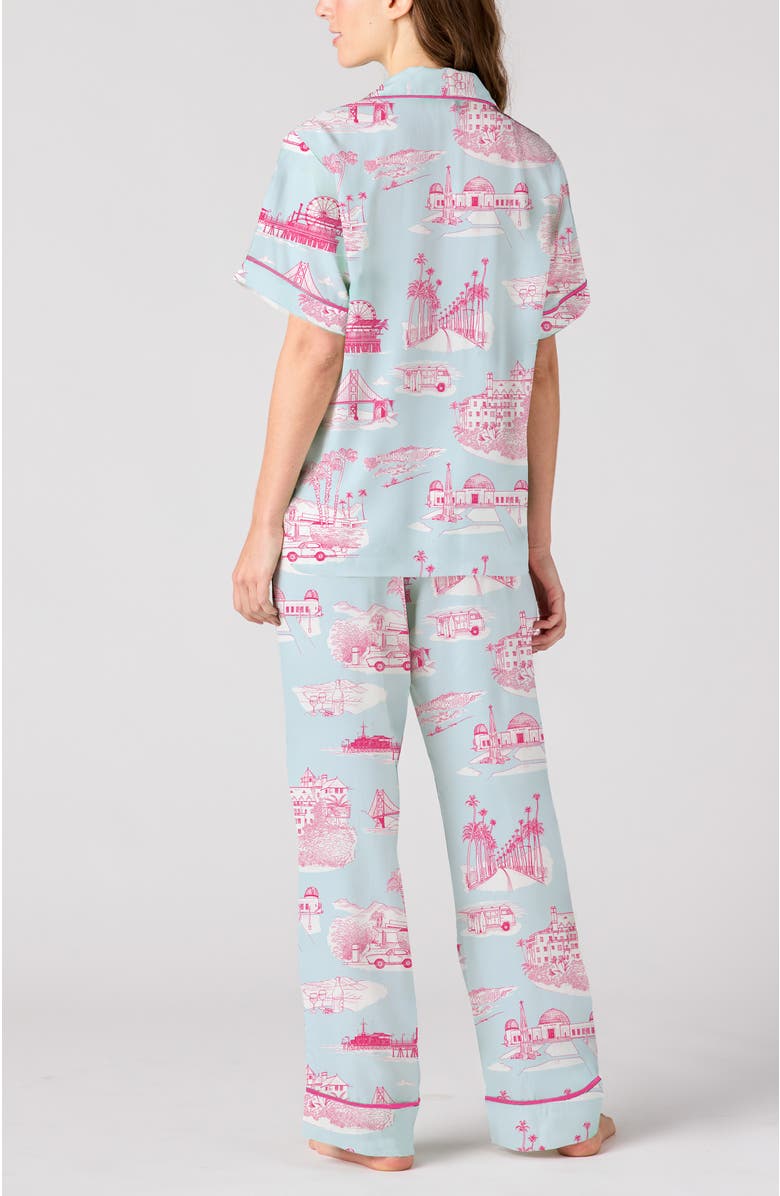 Katie Kime California Toile Pants Set, Alternate, color, 