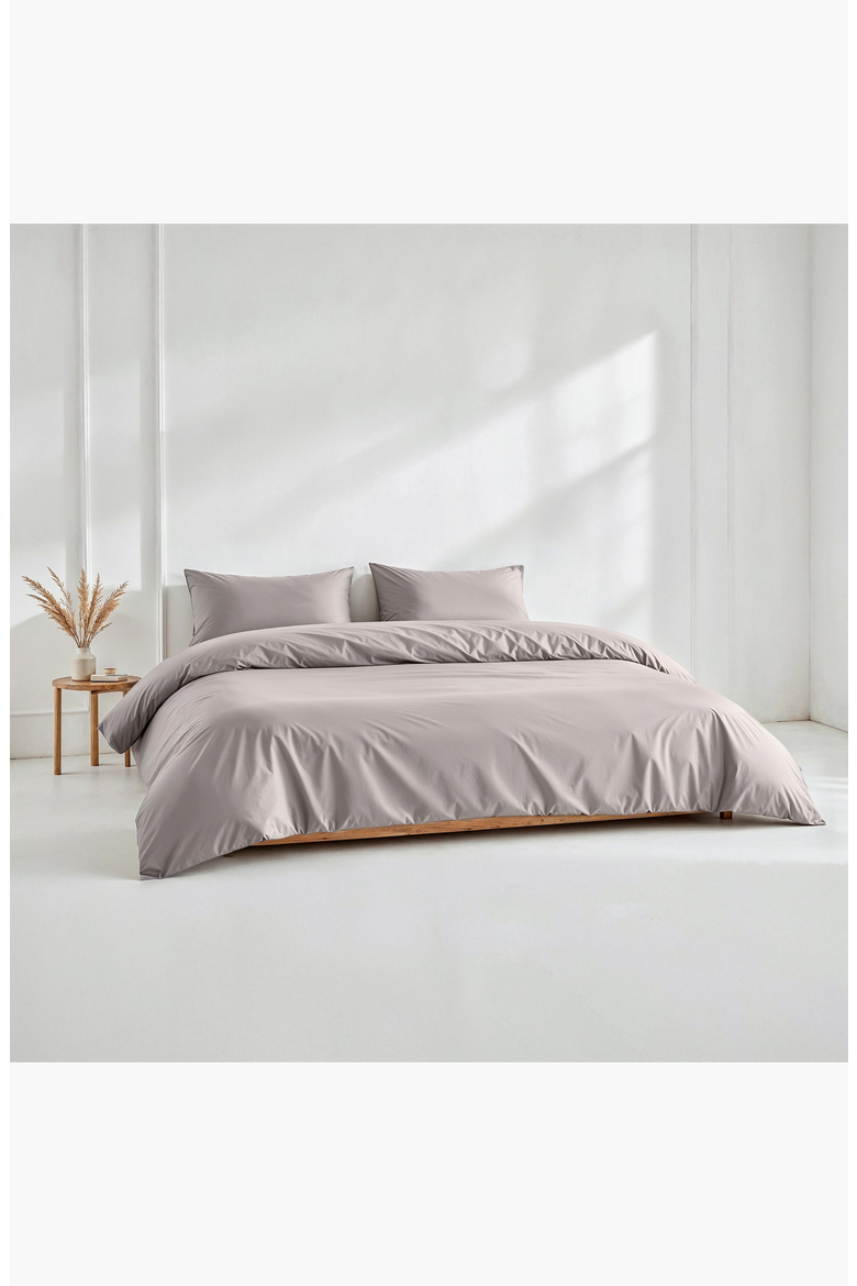 Luxe Australian Sateen Duvet Cover, Alternate, color, Pebble Gray