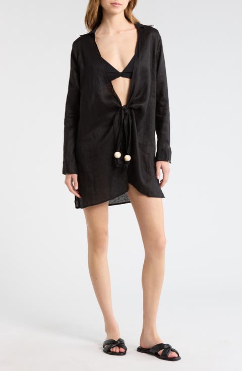 Tie Strap Flowy Cover-Up Top