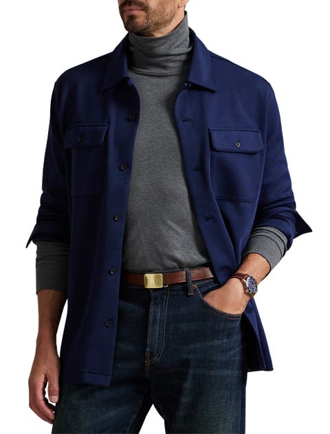Big & Tall Double-knit Teton Shacket