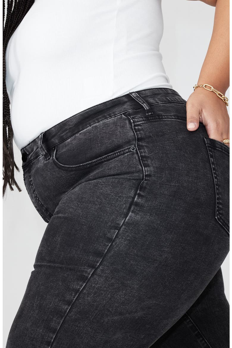 The Leigh Super Stretch Slim Leg Jean, Alternate, color, VINTAGE BLACK