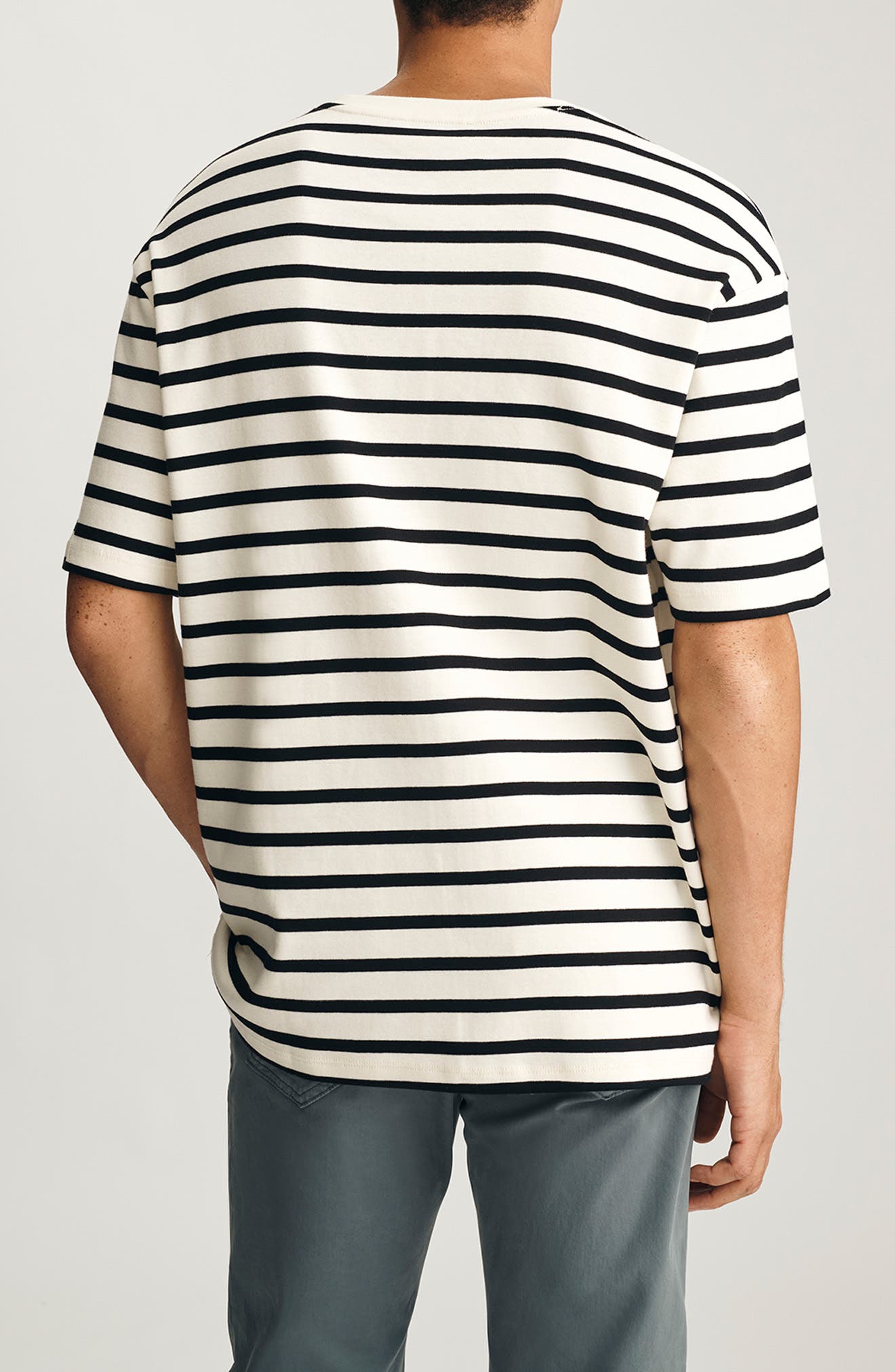 Stripe Cotton T-Shirt - image 2