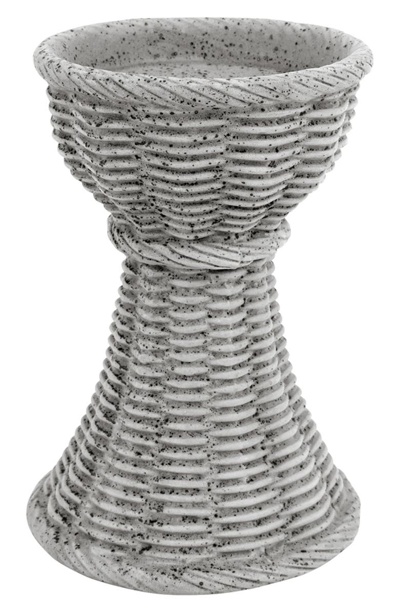 VIETRI Casa Medium Candlestick, Main, color, Dark Grey