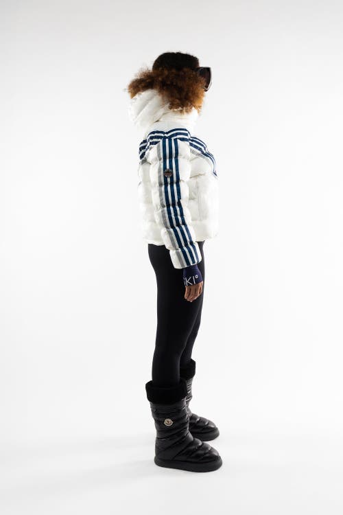 Malibu Ski Club Monogram Mountains Jacket In White