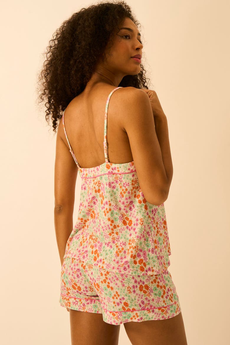 Cami & Short Set, Alternate, color, Sweet Posy