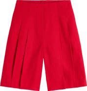 Boden Highbury Pleated Cotton Shorts