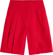 Boden Highbury Pleated Cotton Shorts