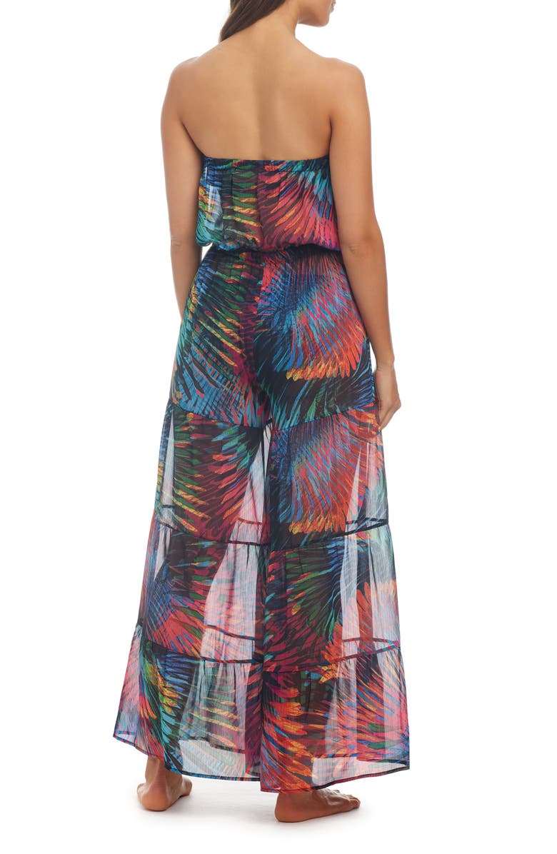 BLEU by Rod Beattie Tiered Blouson Cover-Up Jumpsuit, Alternate, color, 