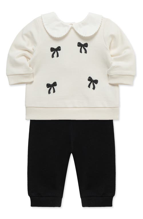 Little Me Peter Pan Sweatshirt & Joggers Set In Black