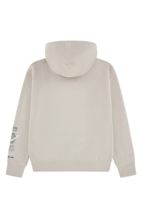 Abercrombie Kids Kids' Nyc Buildings Graphic Hoodie In Gray