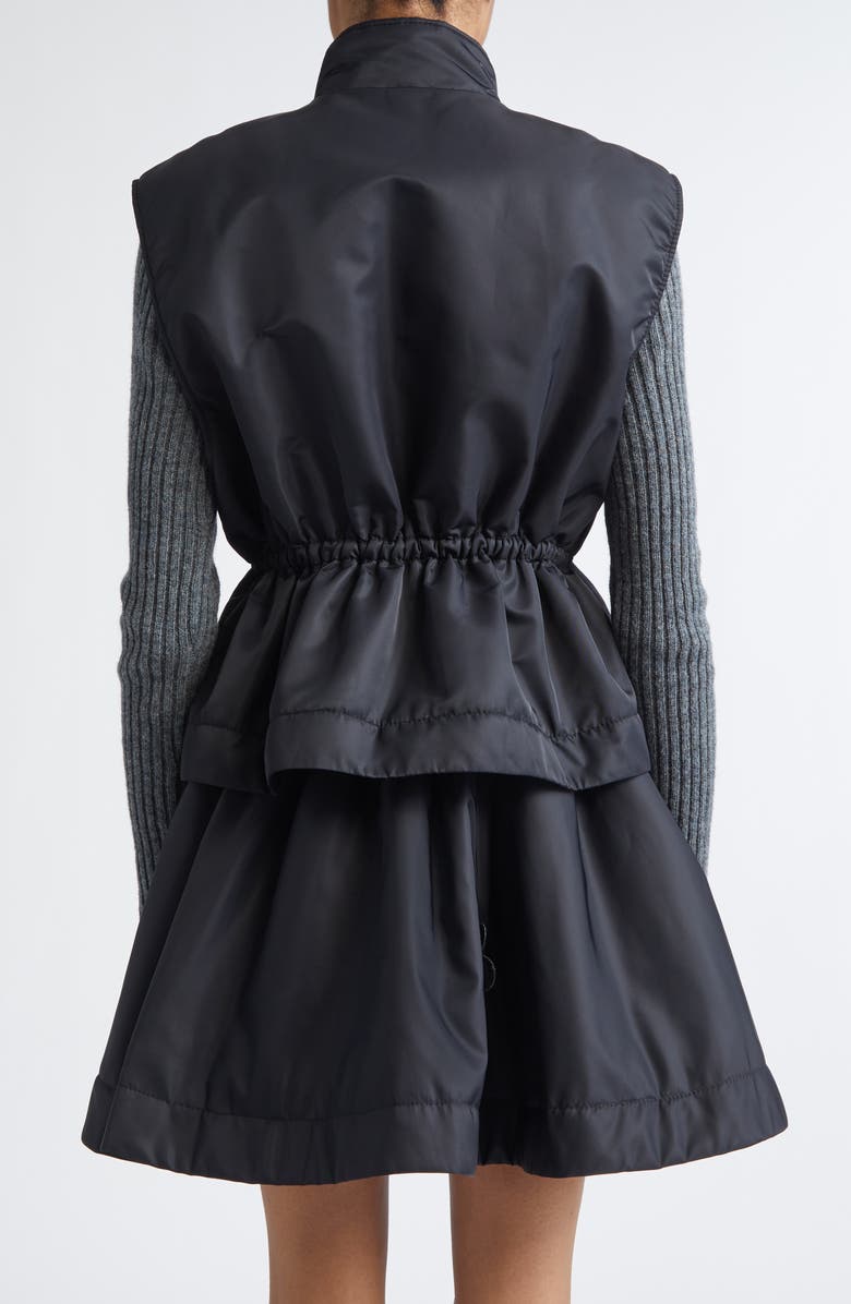 Cecilie Bahnsen Bree Nylon Vest, Alternate, color, Black